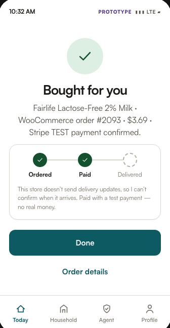 Bought for you mobile state